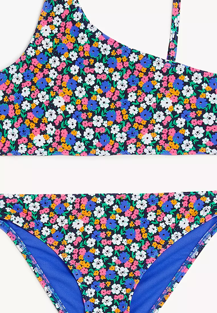 Floral One Shoulder Bikini