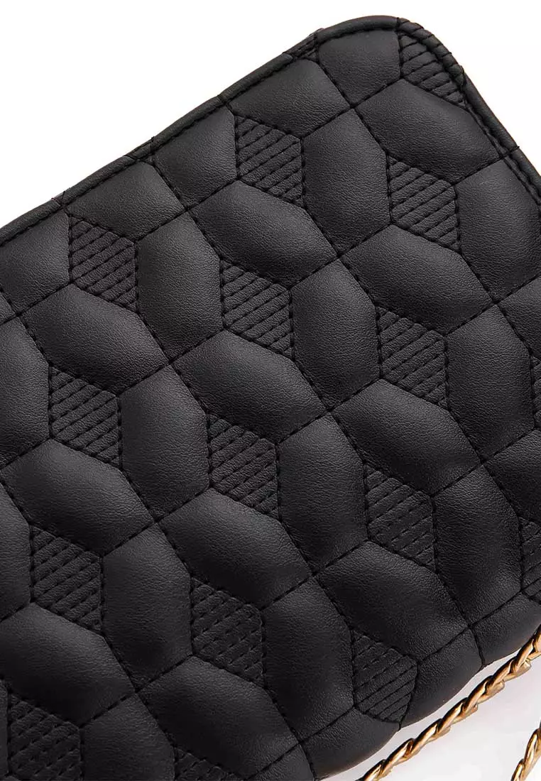 GYKACO MINJI Black- Tas Wanita Sling Bag - Fashion Top Handle Bag (Import)