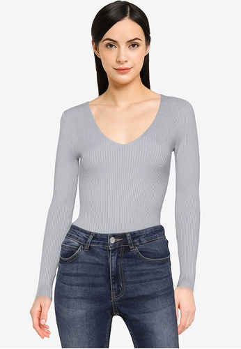 Buy Abercrombie u0026 Fitch V-neck Bodysuit 2023 Online | ZALORA Singapore