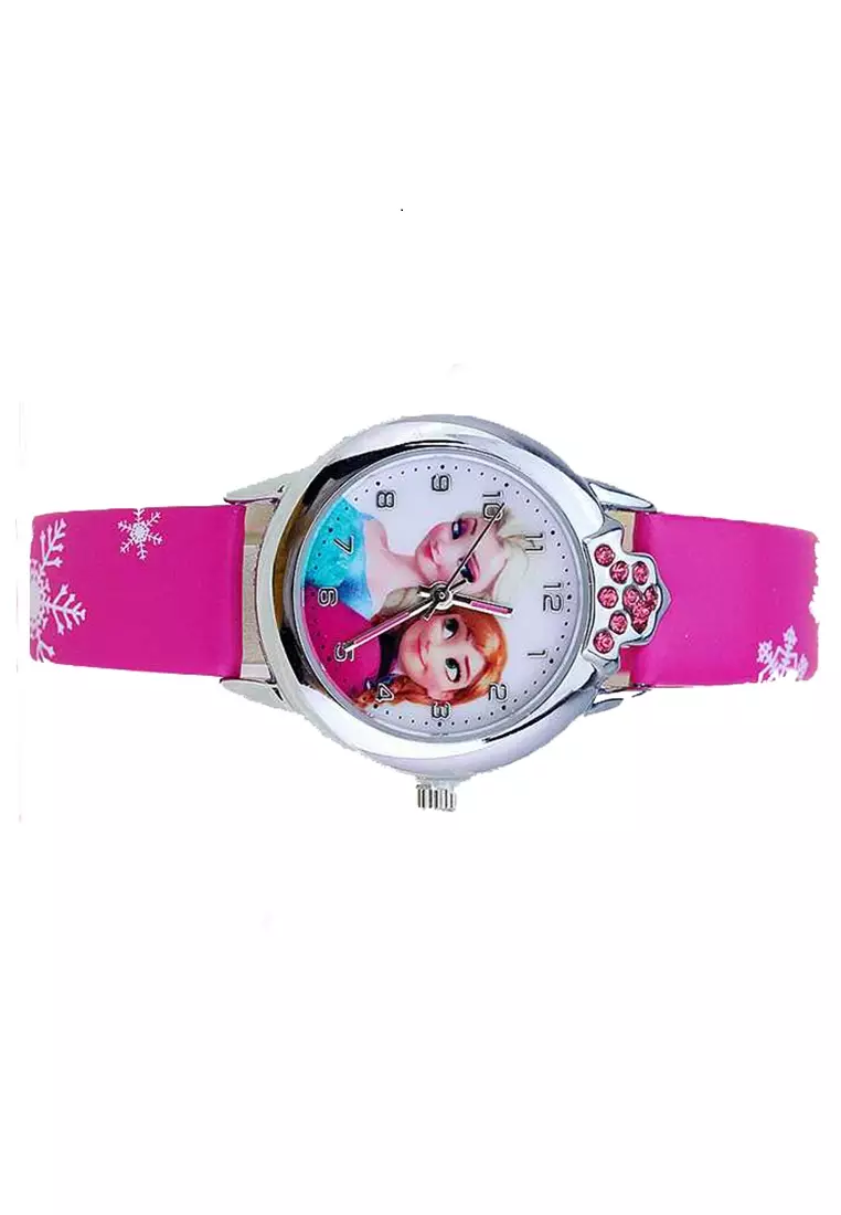 Jam Tangan Analog Anak Perempuan Strap Tali Material Kulit Leather BT14 ORIGINAL