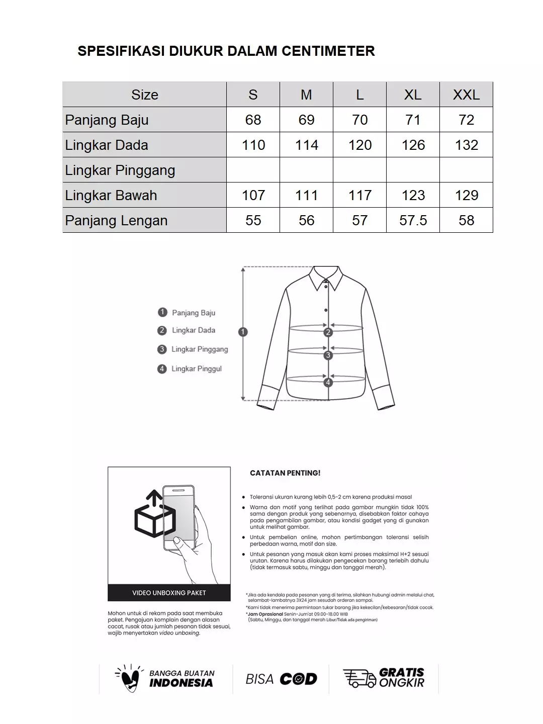 MINIMAL - Anelle - Kemeja Flanel Wanita Motif Kotak - Black Colour Black