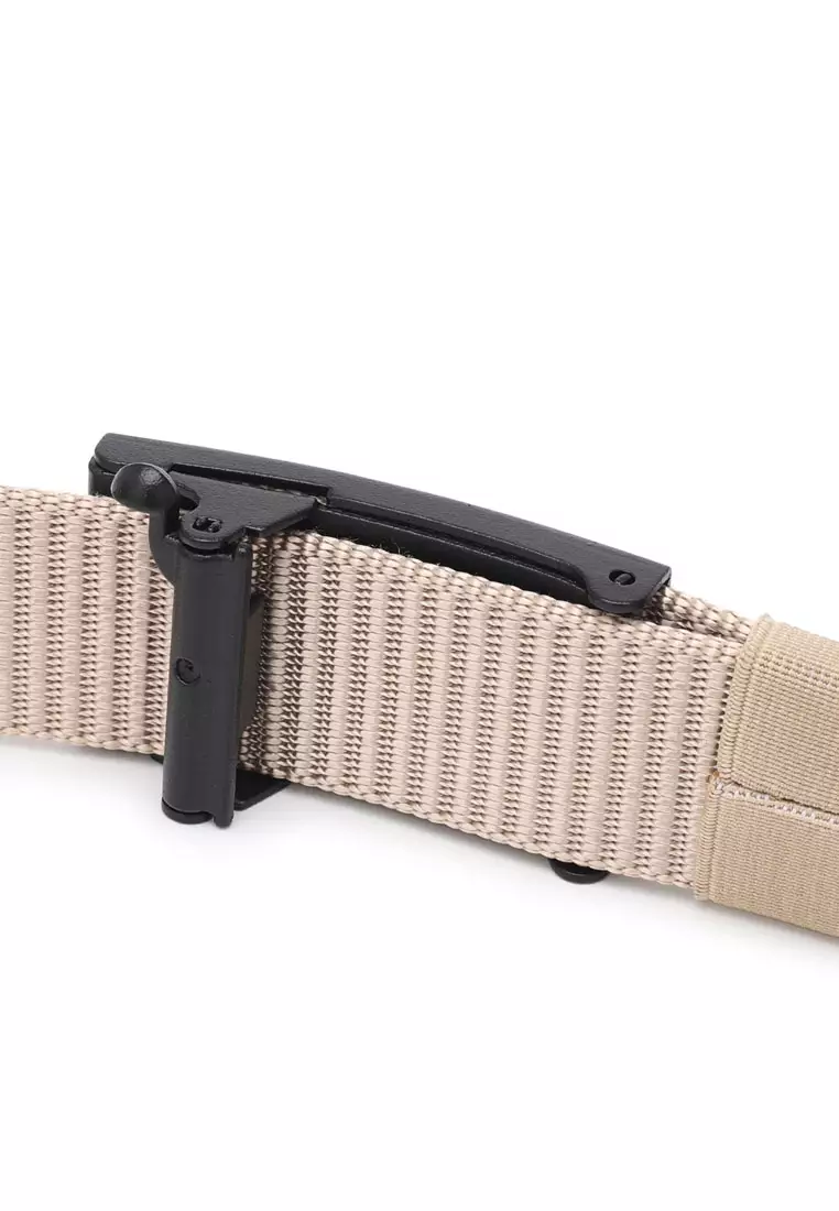 40mm Auto Canvas Belt (Ikat Pinggang Kanvas Pria / Sabuk Kanvas Pria) - Krem