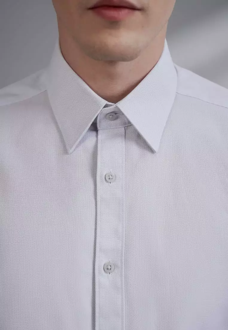 G2000 Easy Care Cotton Blend 2 Tone Shirt