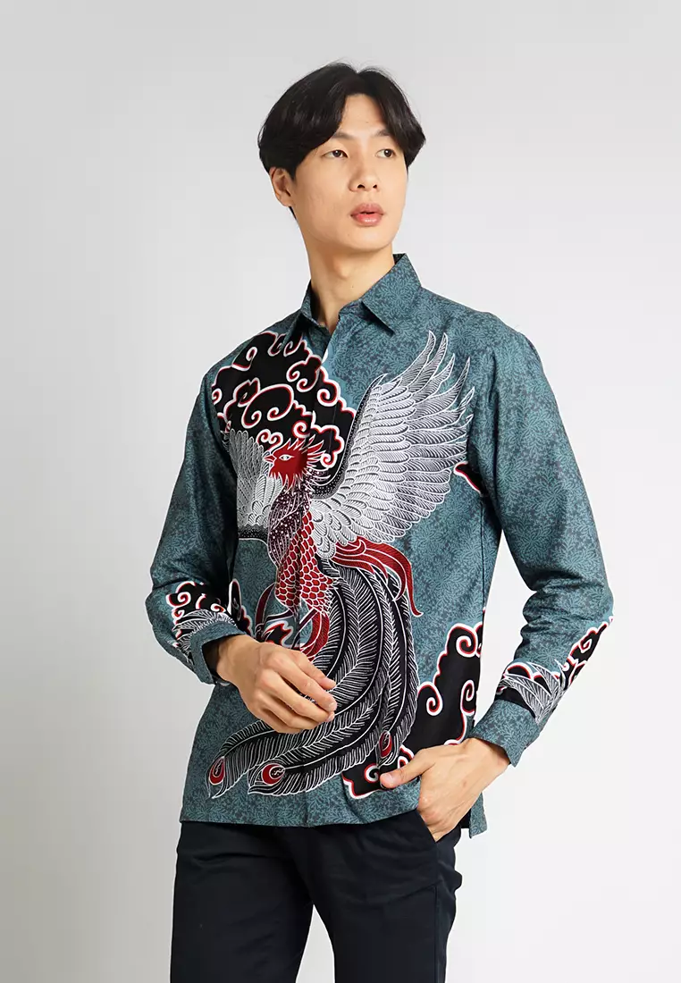 Hadinata Batik Pria Kemeja Panjang Furing Archie Ara