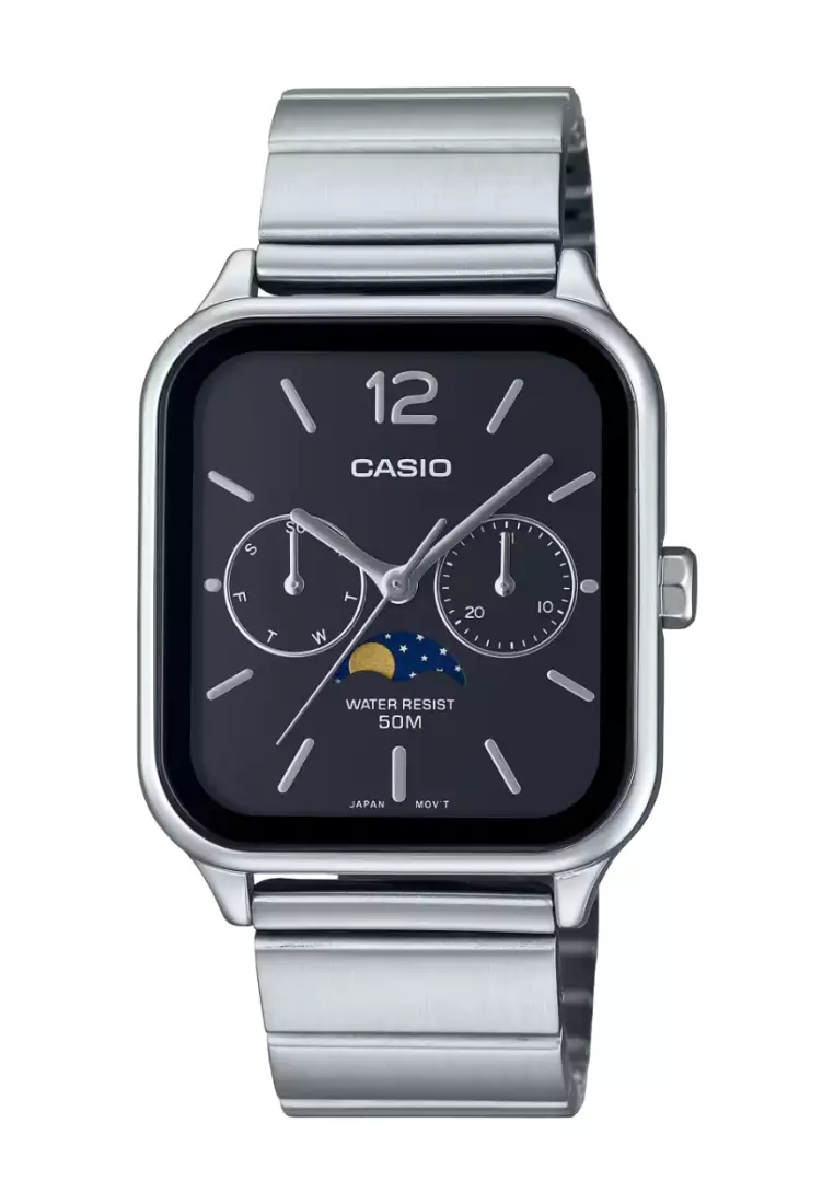 Casio digital watch cheap leather strap