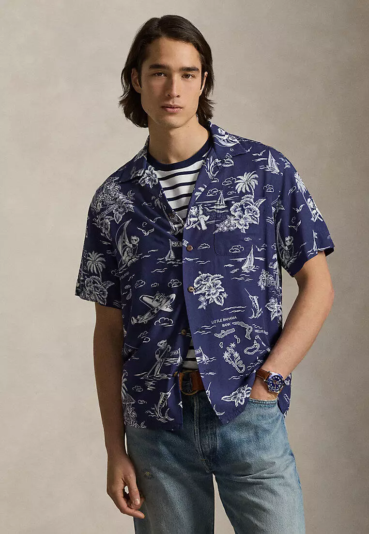 Buy Polo Ralph Lauren Classic Fit Polo Bear Camp Shirt 2026 Online