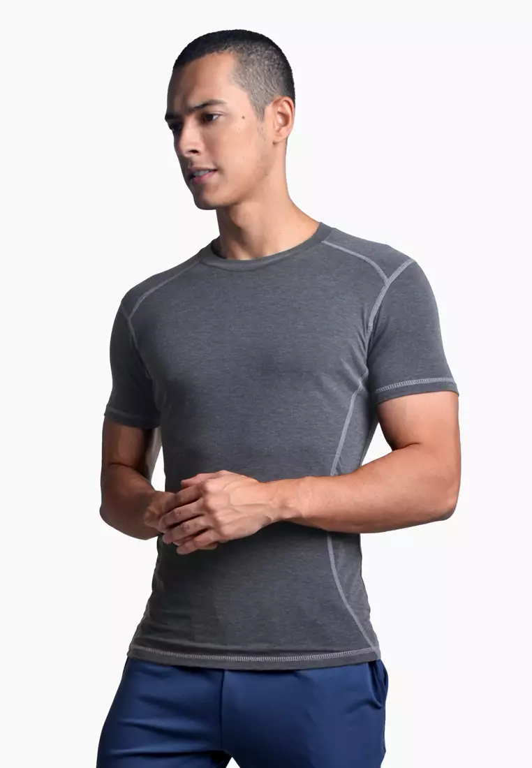 Men's fitted workout shirts sale