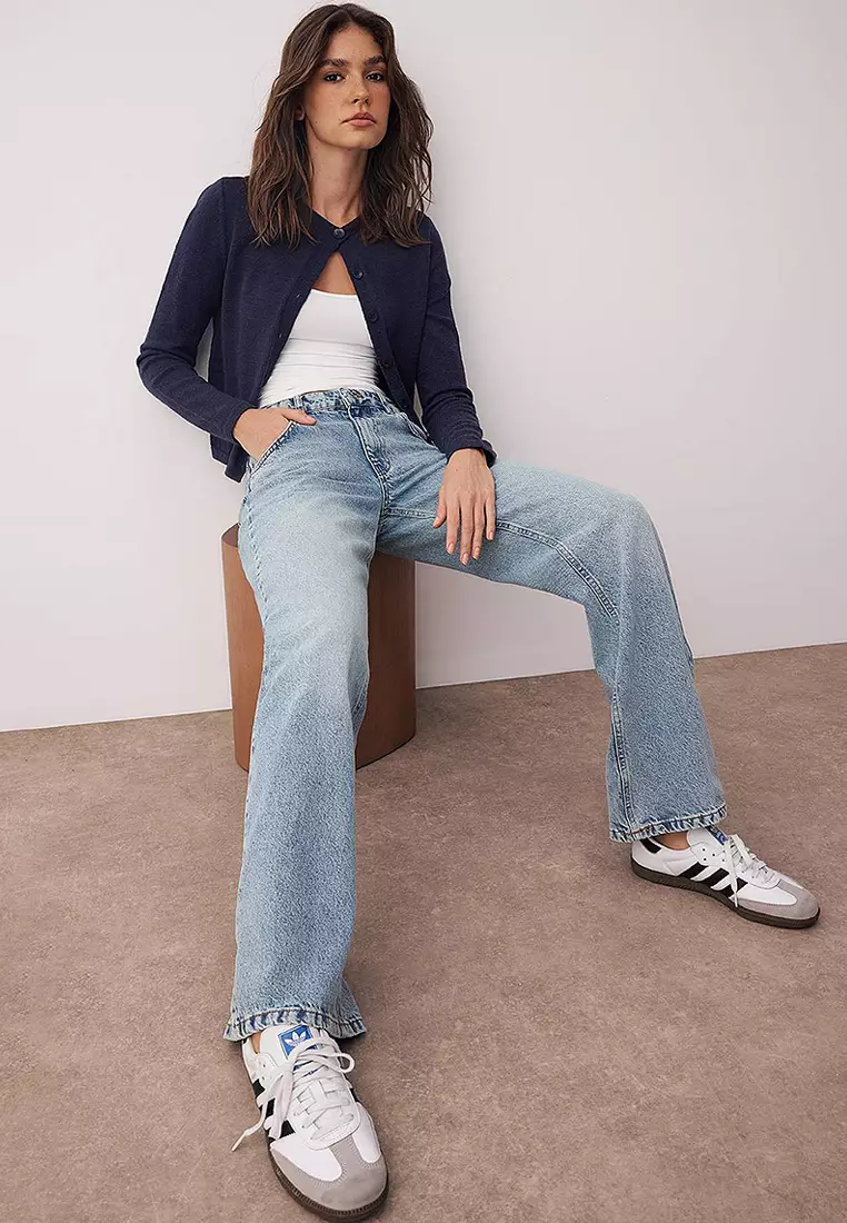 Low Waist Wide Leg Jeans