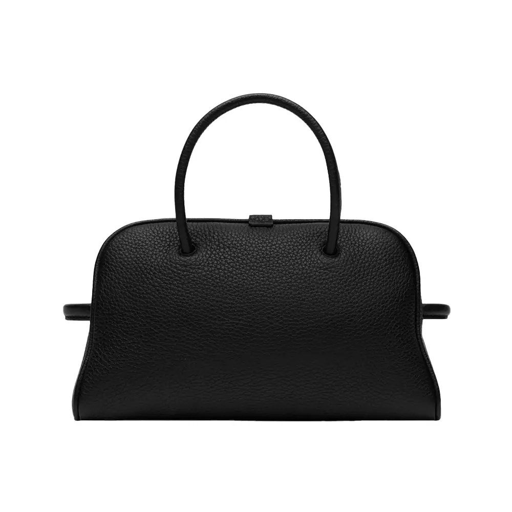 Le Turismo Grained Small Soft Bowling Bag Black