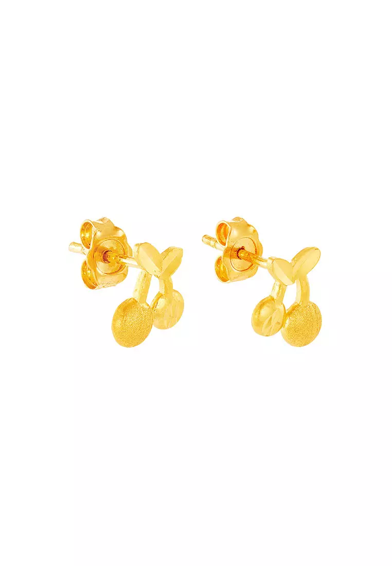 HABIB 999/24K Yellow Gold Earrings WWGE560524