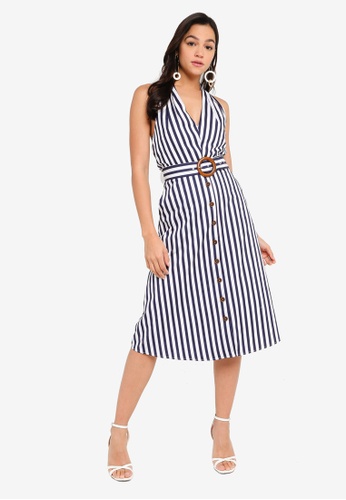 stripe print dress