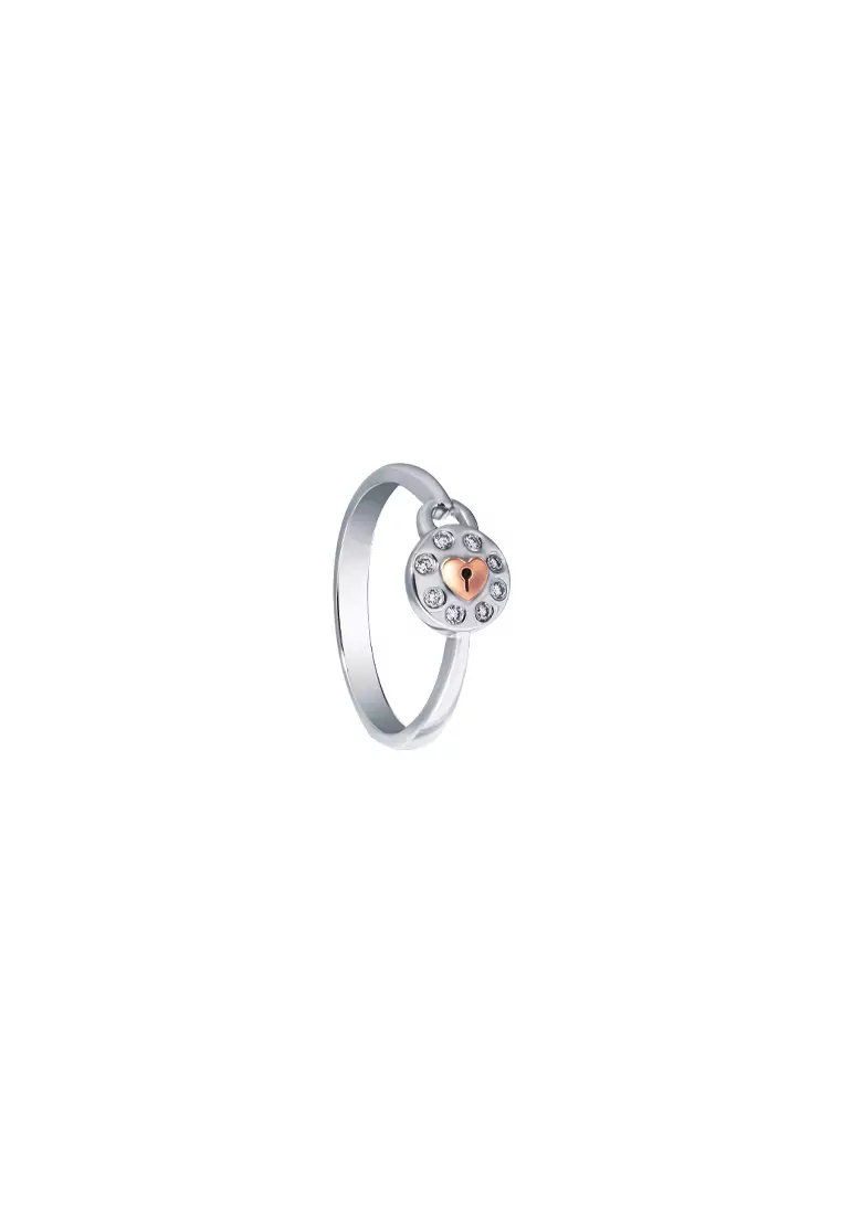 Buy TOMEI TOMEI Love Lock Forever Collection Diamond Ring, White