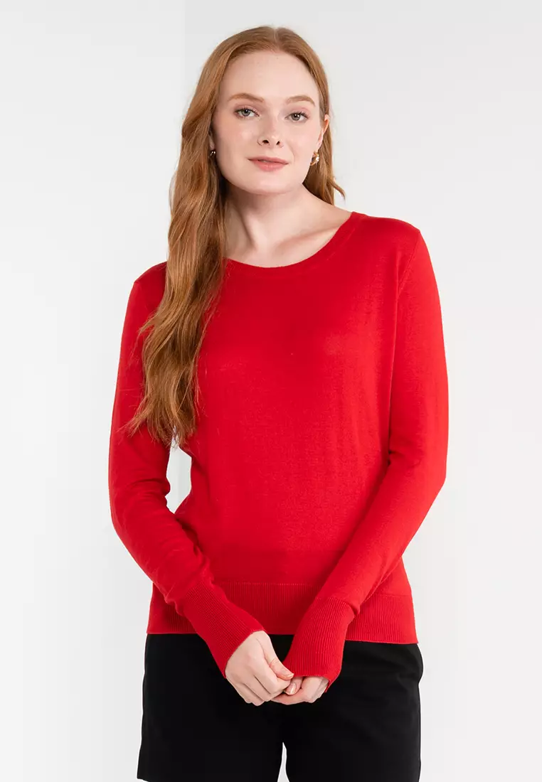 Buy ck Calvin Klein Peruvian Pima Cotton And Cashmere Long Sleeve