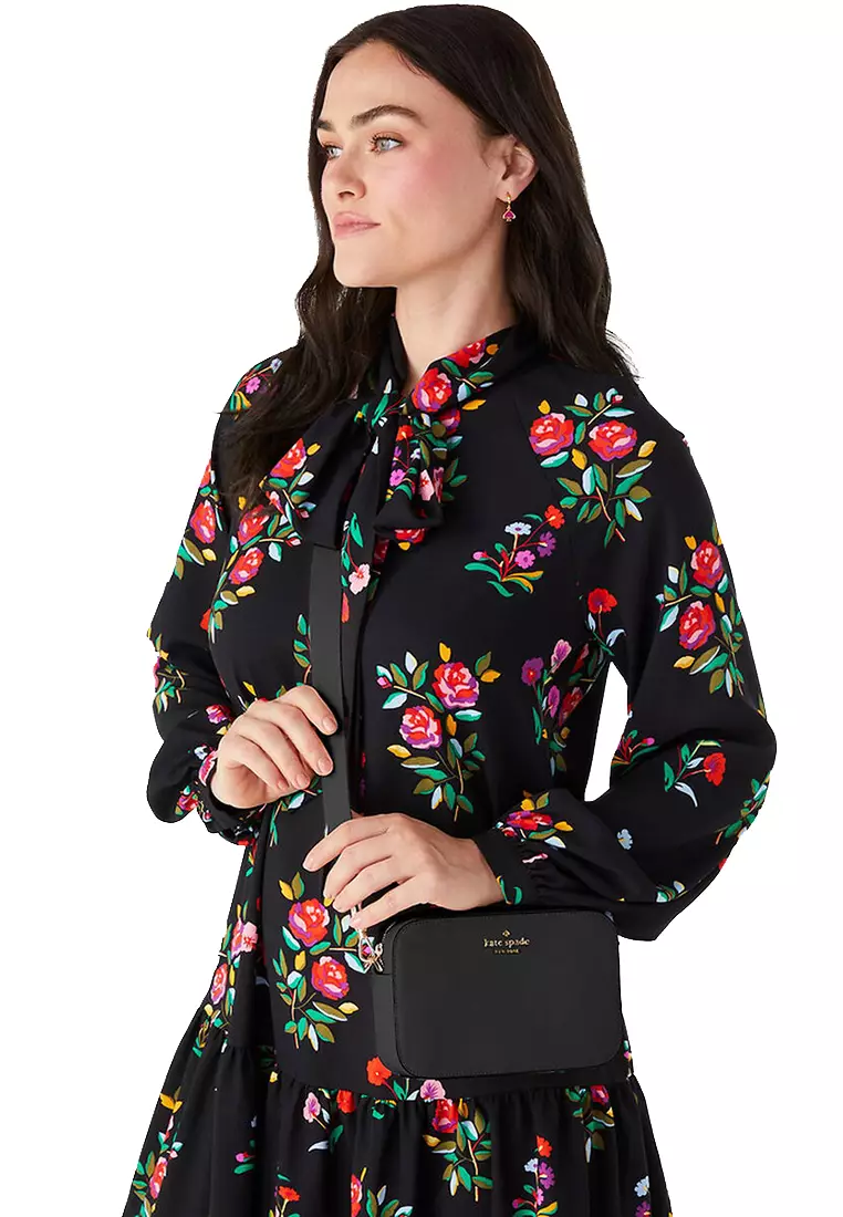 Buy Kate Spade Kate Spade Madison Saffiano Leather Mini Camera Bag Black KC584 2024 Online