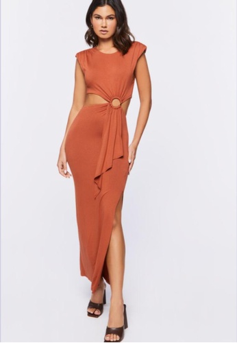 Buy Forever 21 O Ring Cutout Maxi Dress 22 Online Zalora Philippines