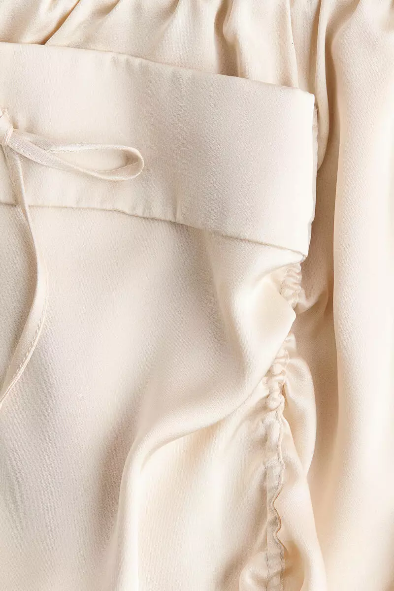 Satin cargo shorts