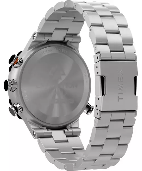 Jam Tangan Pria Timex Expedition Tide Temp Compass Dark Blue Dial Stainless Steel Strap TW2Y12900V5 Original