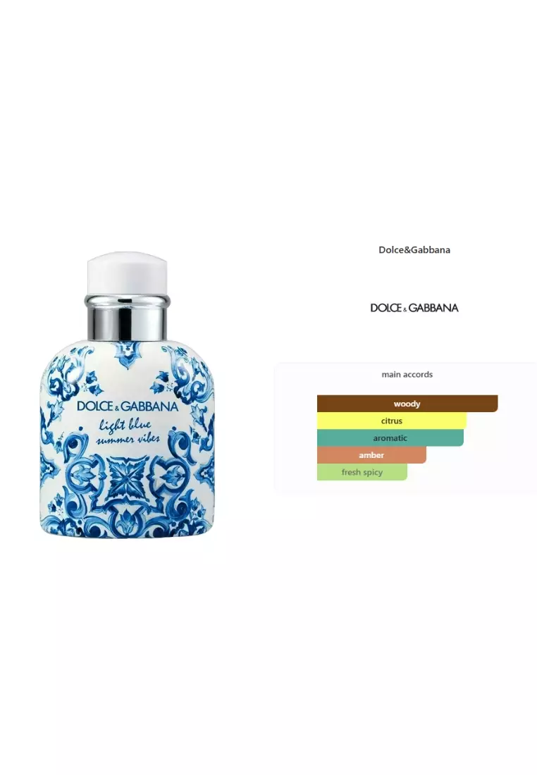 Dolce & Gabbana Light Blue Pour Homme Summer Vibes Man EDT - 125 ML (Parfum Pria)