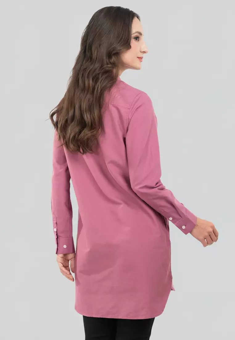 Polo Haus - Women’s Oxford Long Sleeve Shirt Dress WBSD008C