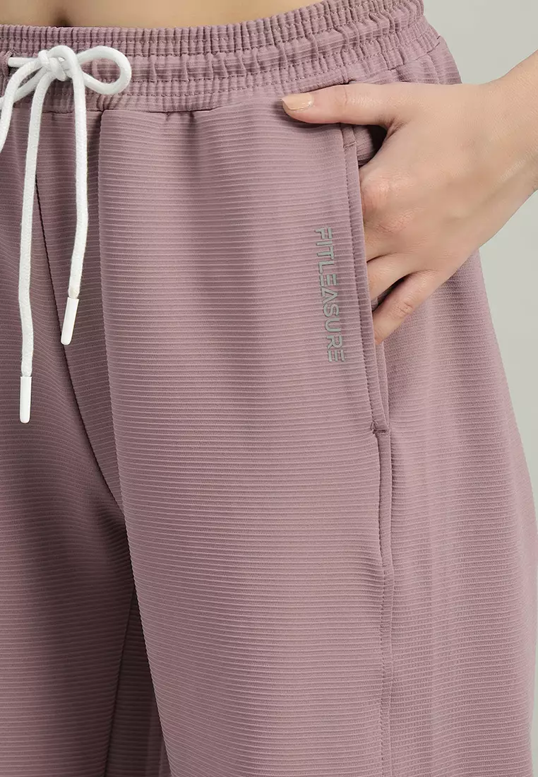 Women’s Textured FlexiFit Wide-Leg Pants