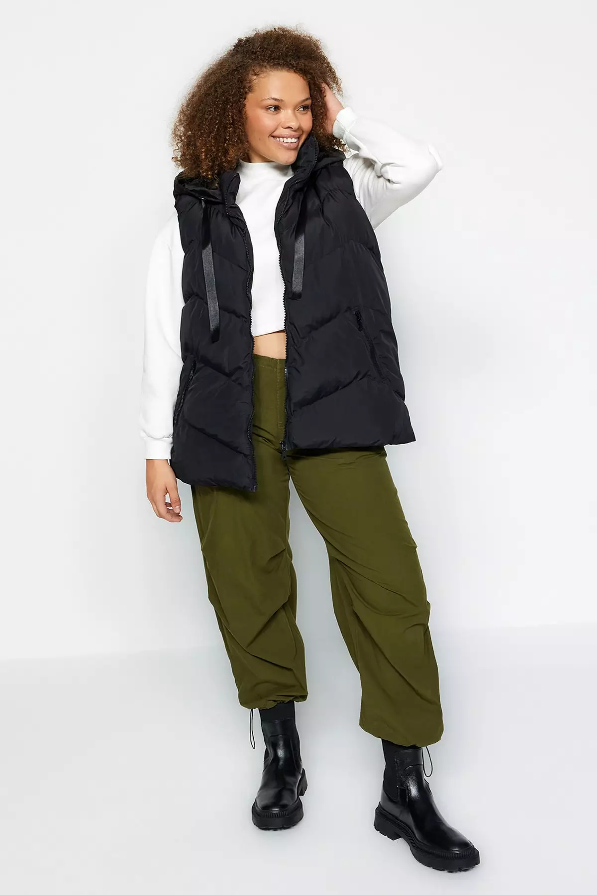 Plus size outlet quilted vests