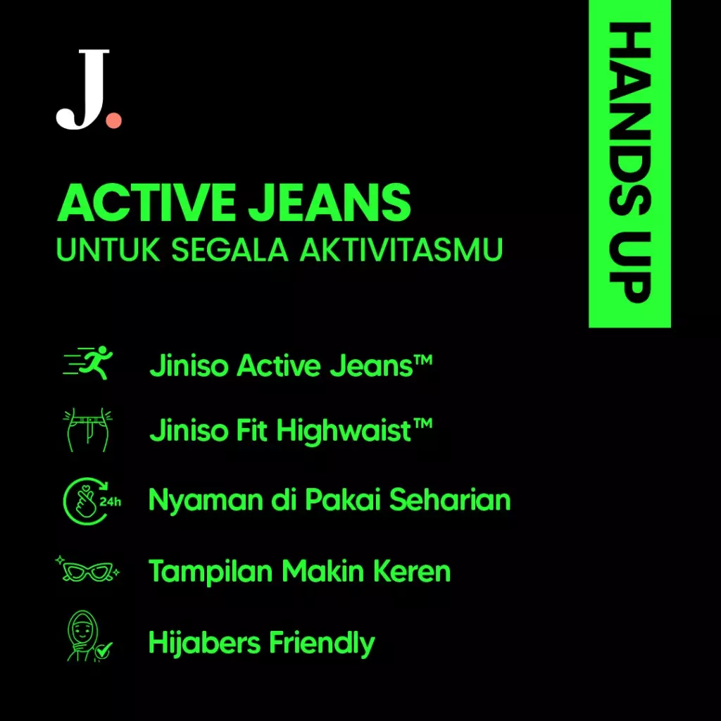 Highwaist Cargo Loose Jeans 400 HANDS UP