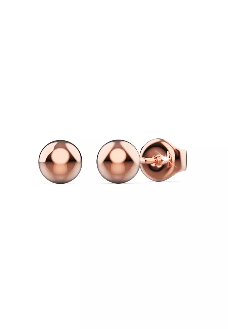 Buy Bullion Gold BULLION GOLD Glitter Ball Stud Rose Gold Layered
