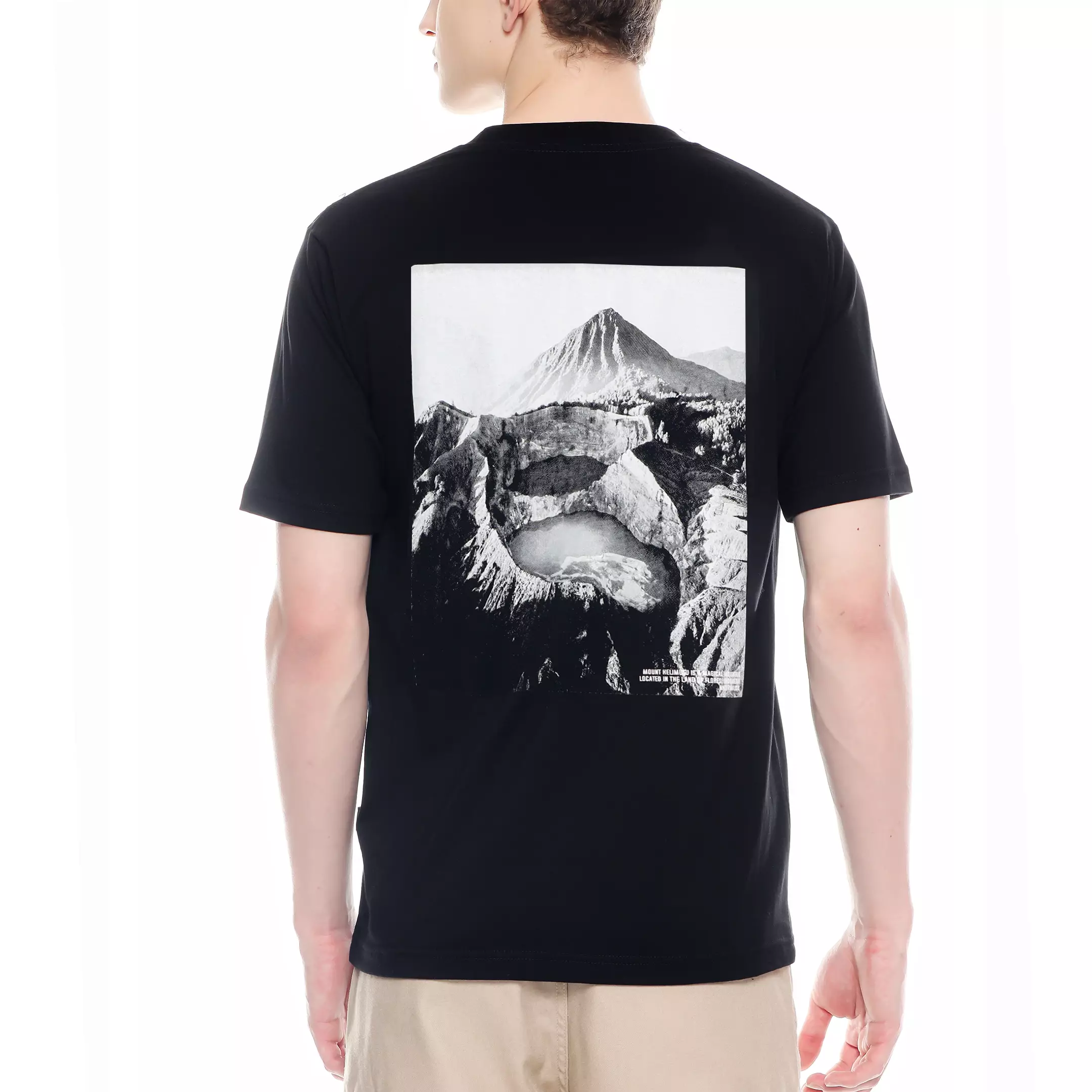 Kaos Design Kelimutu Hitam Unisex