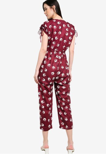 Jual ZALORA Cropped Pull String Jumpsuit Original ZALORA 