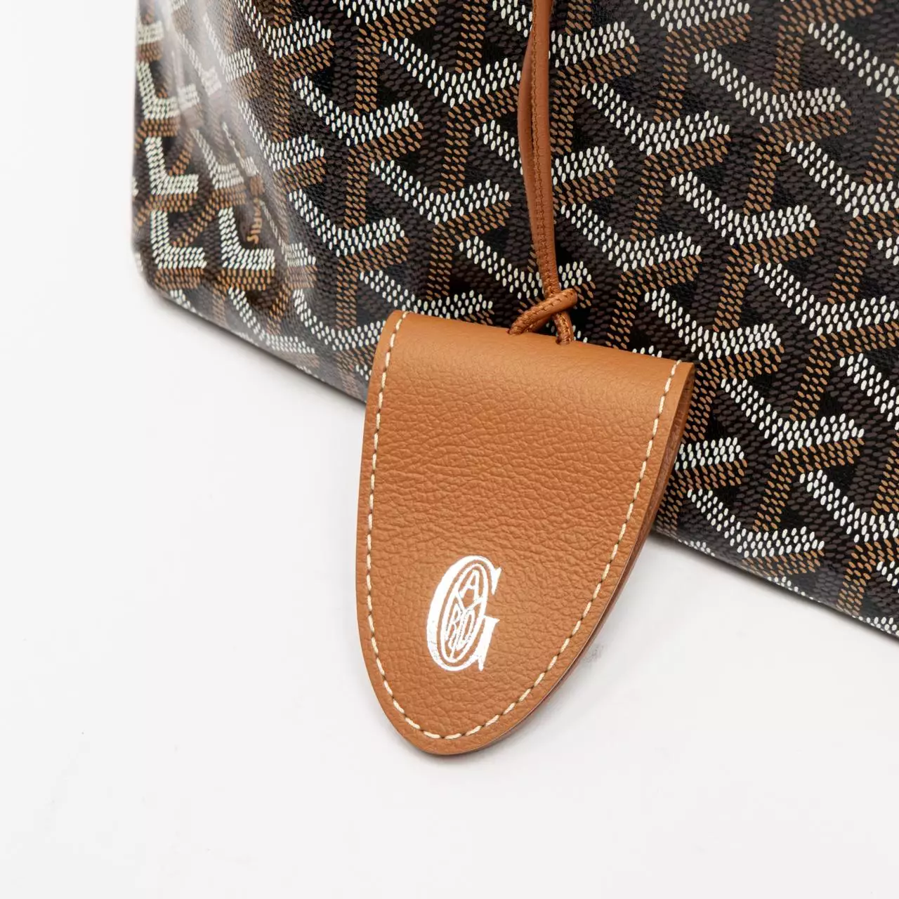 Saint Louis PM with Croc Tote Bag Black Tan