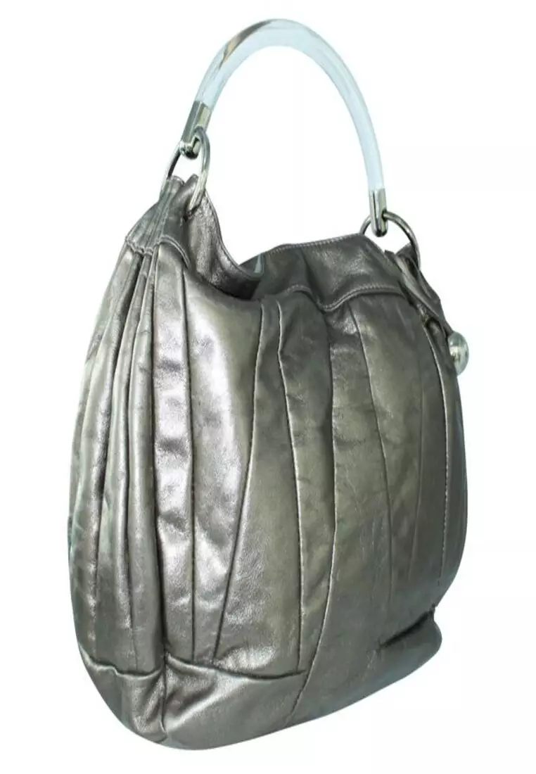 Pre Loved FURLA Metallic Shoulder Bag