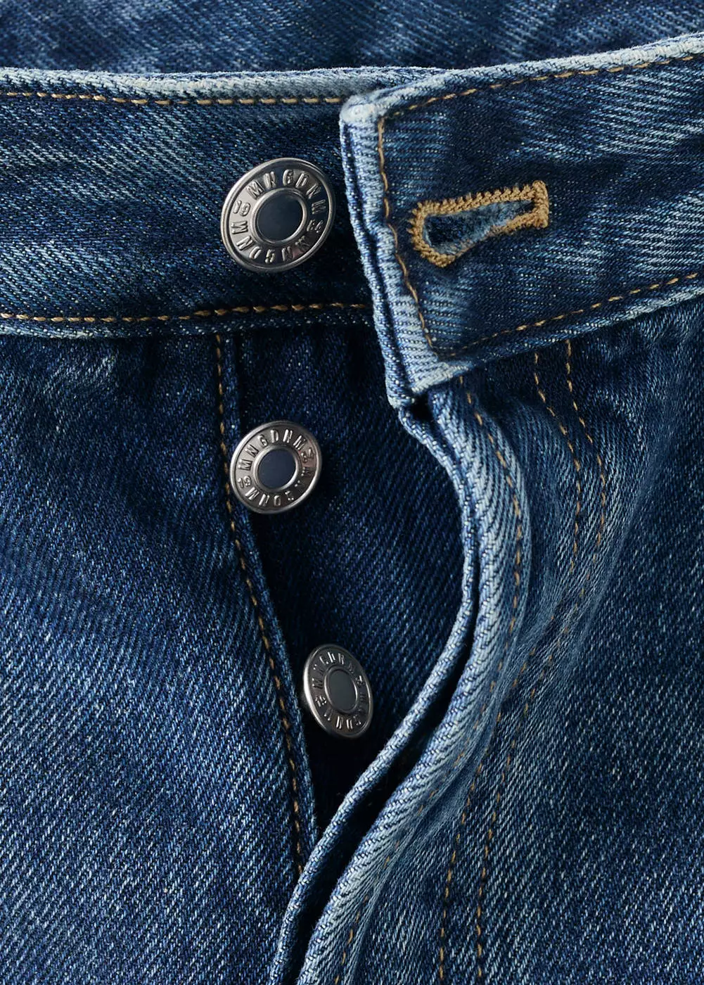 Jeans straight pinggang rendah