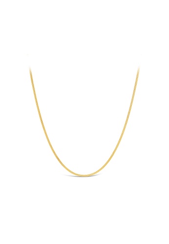 MJ Jewellery gold MJ Jewellery 375 Gold Machine Chain Necklace R002 (52CM, 3.85G) 27ADCAC005A040GS_1
