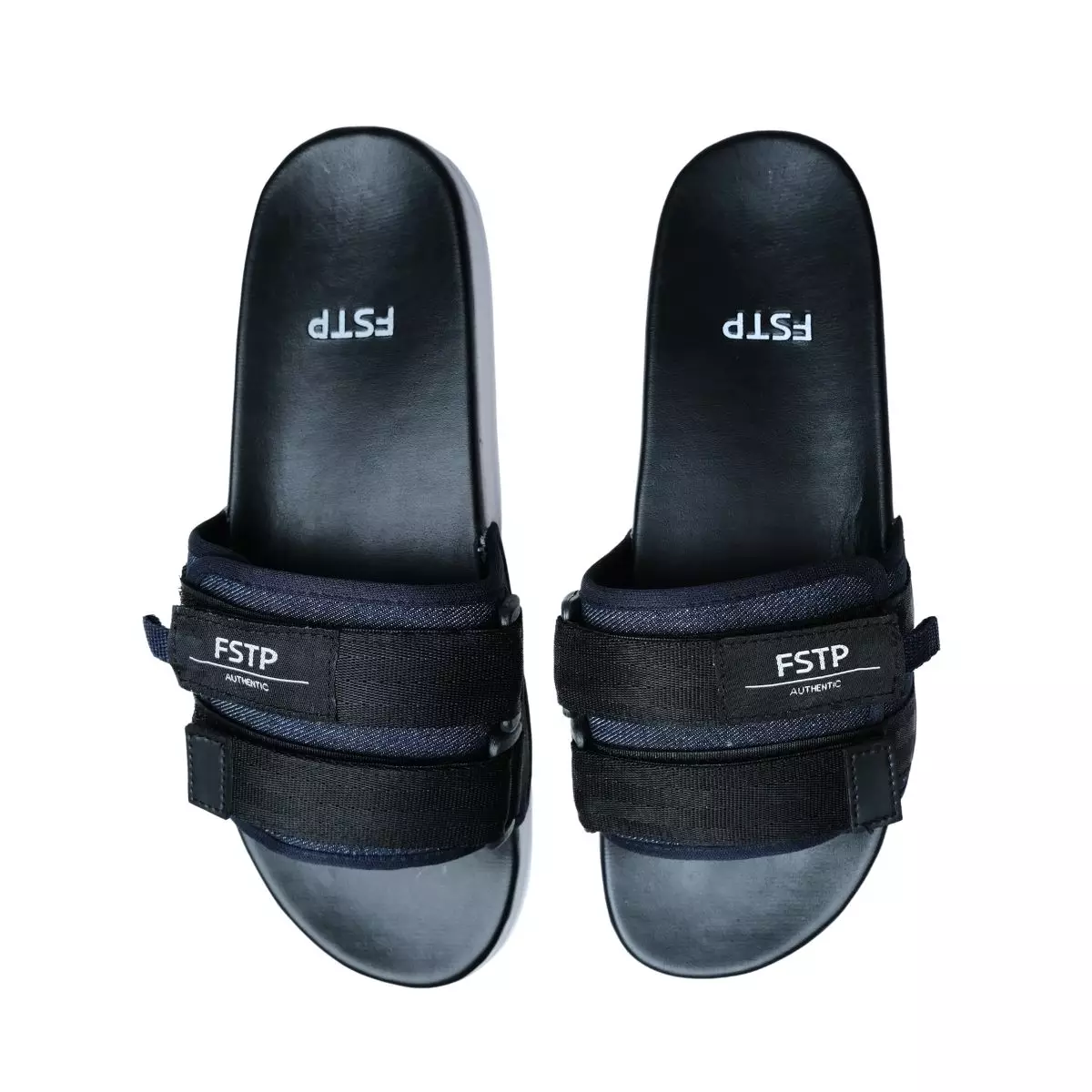 Jual Foot Step Footstep Footwear Sandal Slide Pria Wanita Stereo Denim