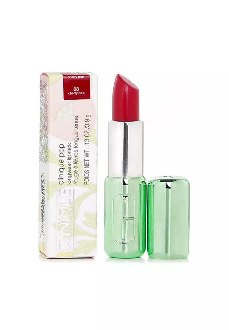 CLINIQUE - Pop Longwear Lipstick Shine - # 08 Cherry Pop 3.9g/0.13oz