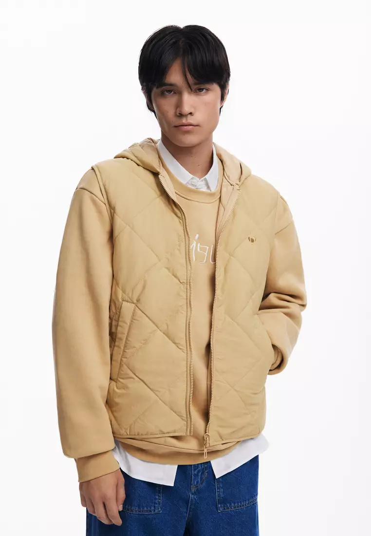 Desigual Man Windbreaker with a hood