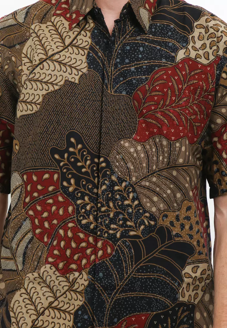 BATIK TALENTA EXCLUSIVE Lengan pendek PARCA black