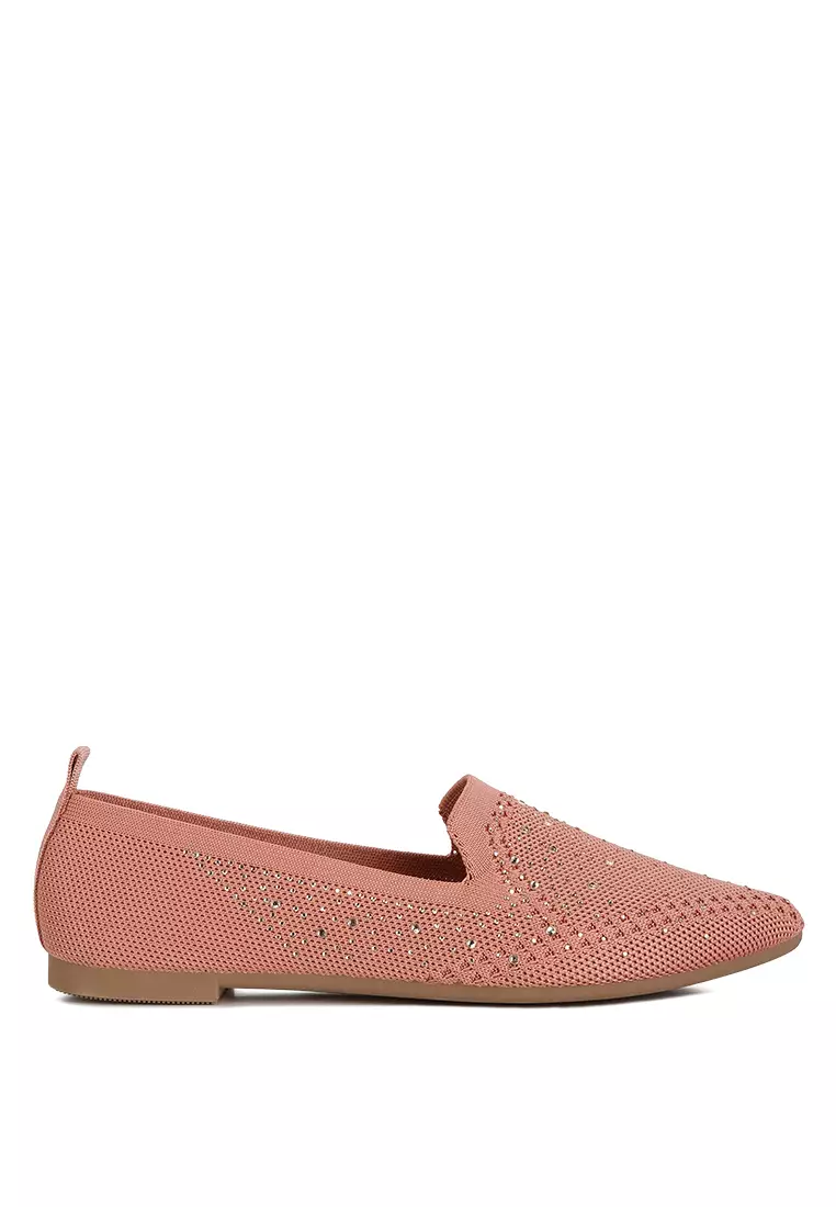 Discount on London Rag  shoes - SKU: Pink Rhinestone Loafers