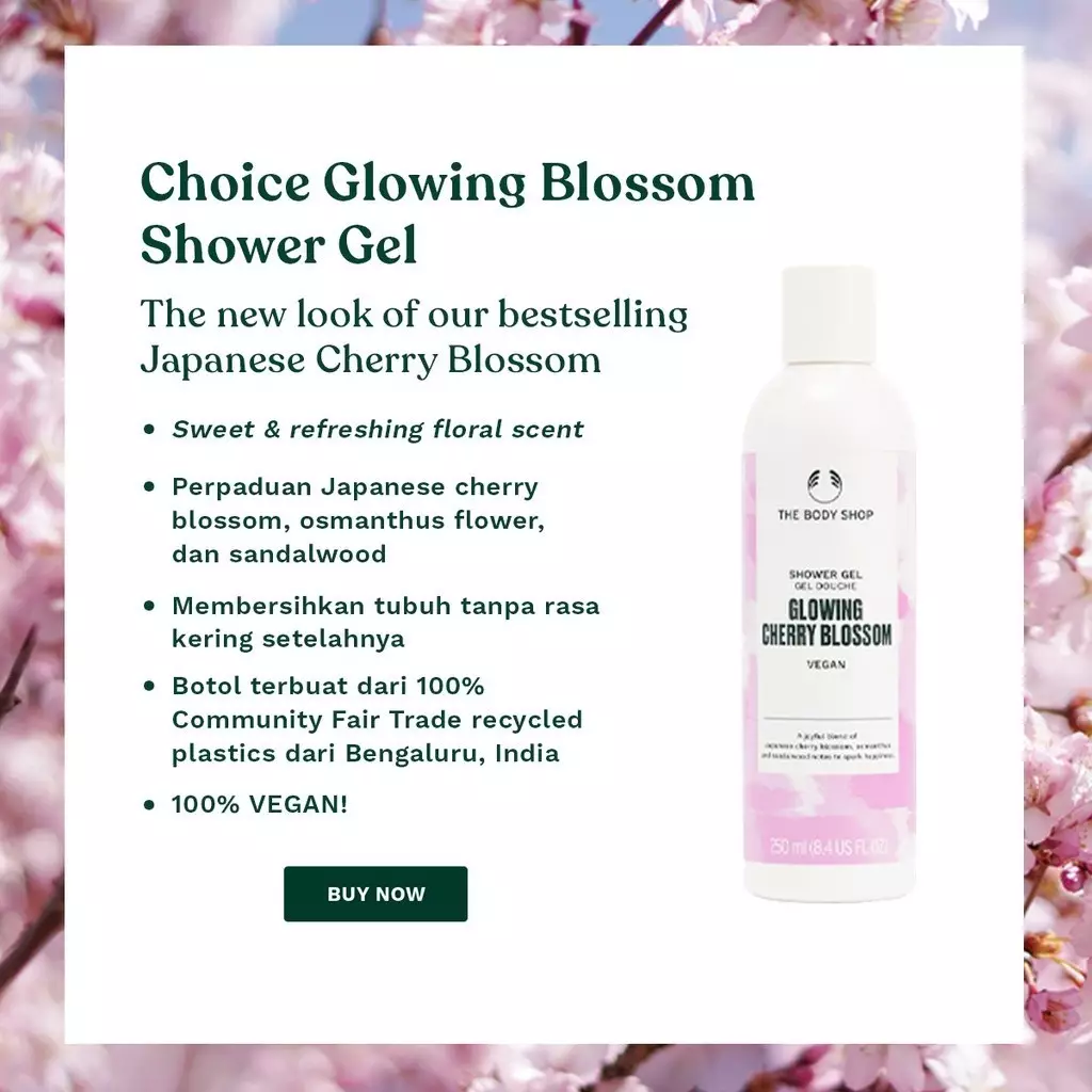 Glowing Cherry Blossom Shower Gel 250ml