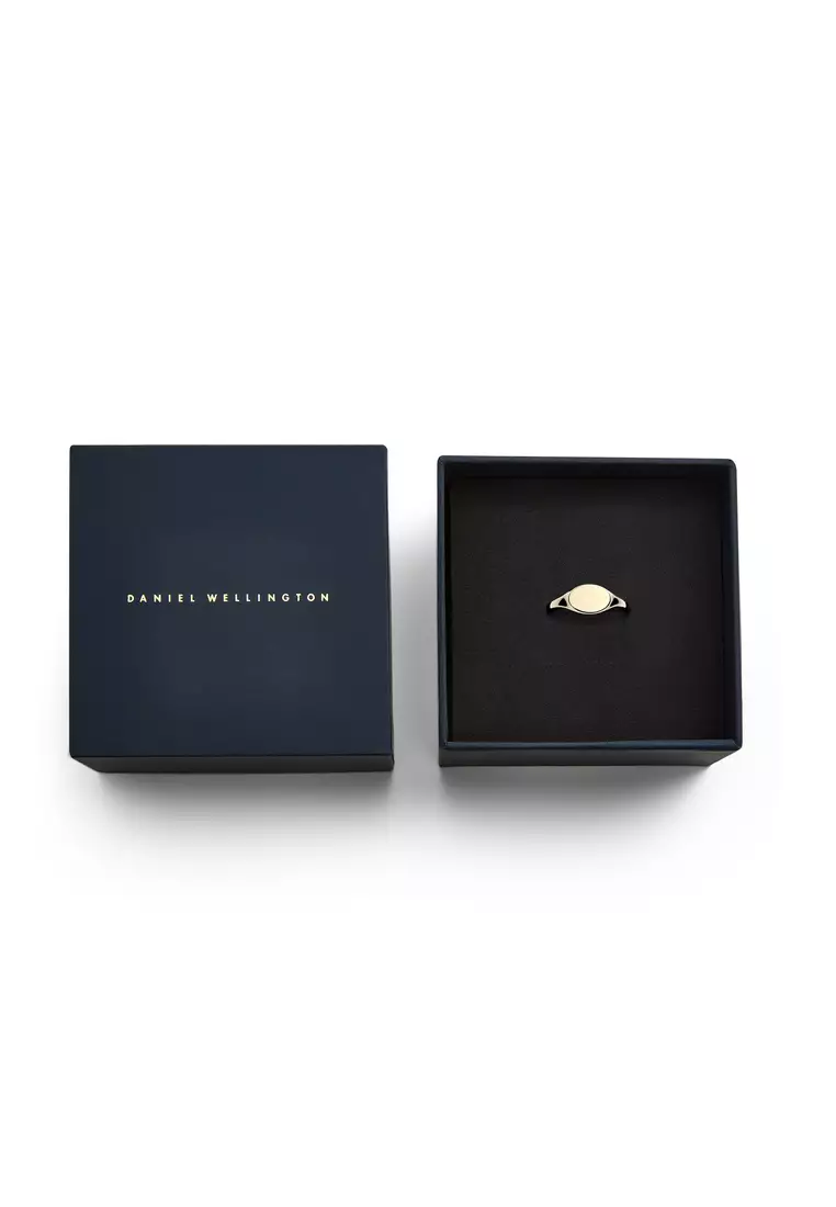 Classic Mini Signet Ring Gold - Unisex Ring for women and men stainless steel Ring DW Official Authentic Original