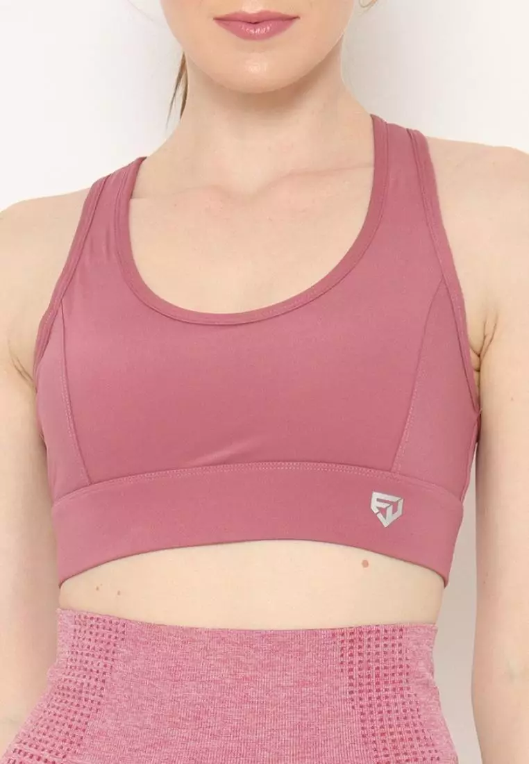 Fitwear - Clare Crop Sportbra - Dusty Pink