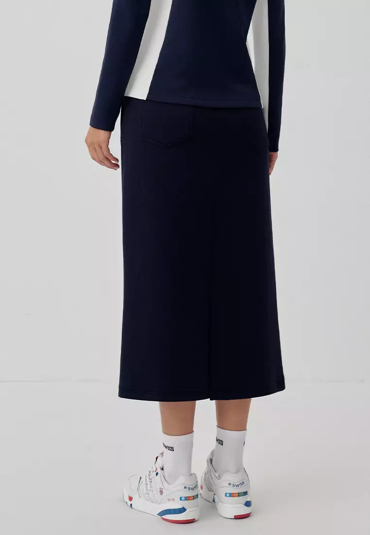WOMEN'S K-SWISS LOGO MIDI SKIRT