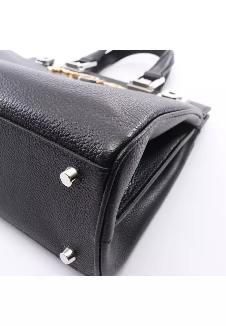 Pre-Loved Gucci Zumi Small 2WAYTop handle bag Handbag leather black