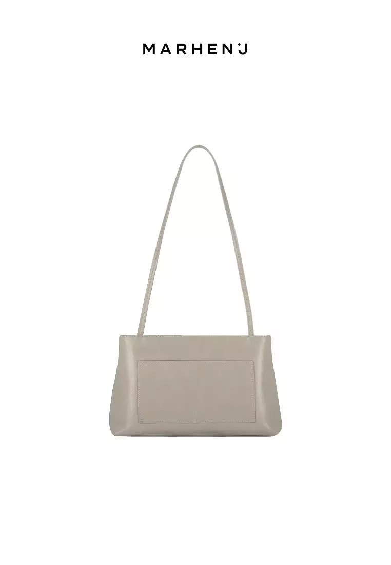 LOMI Vegan Leather Shoulder Bag Oatmeal