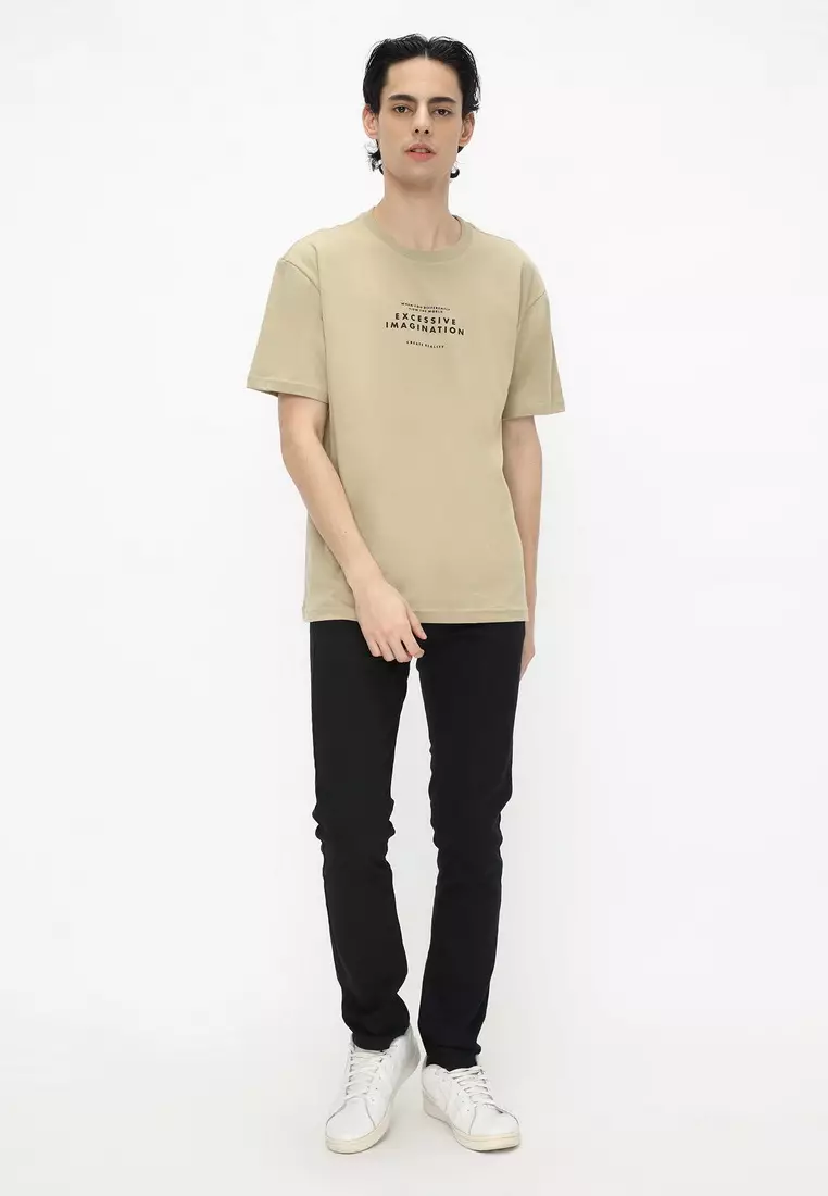 NX T-Shirt Cotton Combed Tebal Pria 207370381