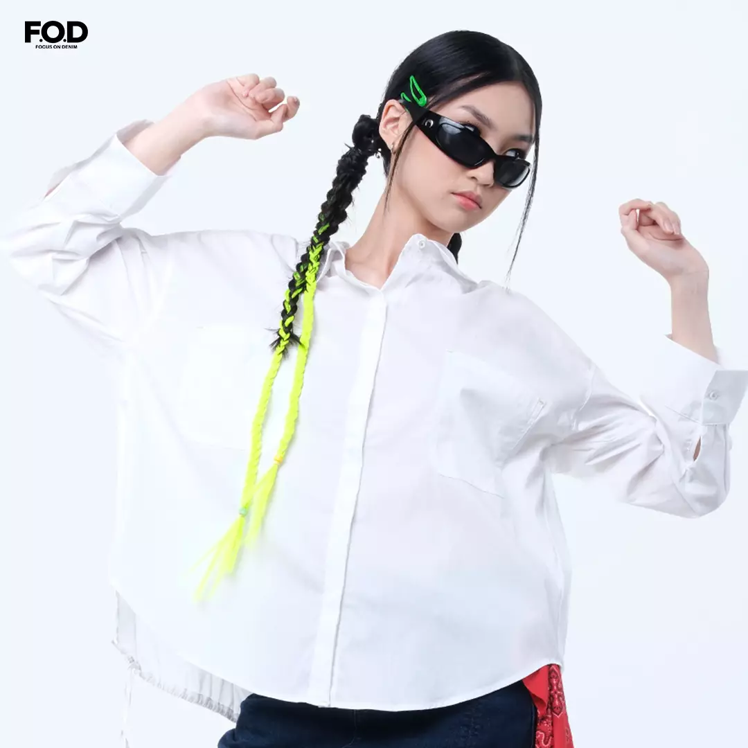 Kemeja Wanita Nola Offwhite