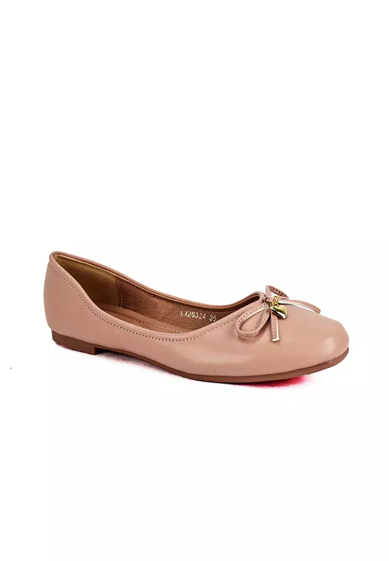 Discount on Mario D' boro Runway  shoes - SKU: Women's Ballet Flats Shoes LX 26324 Old Rose C49