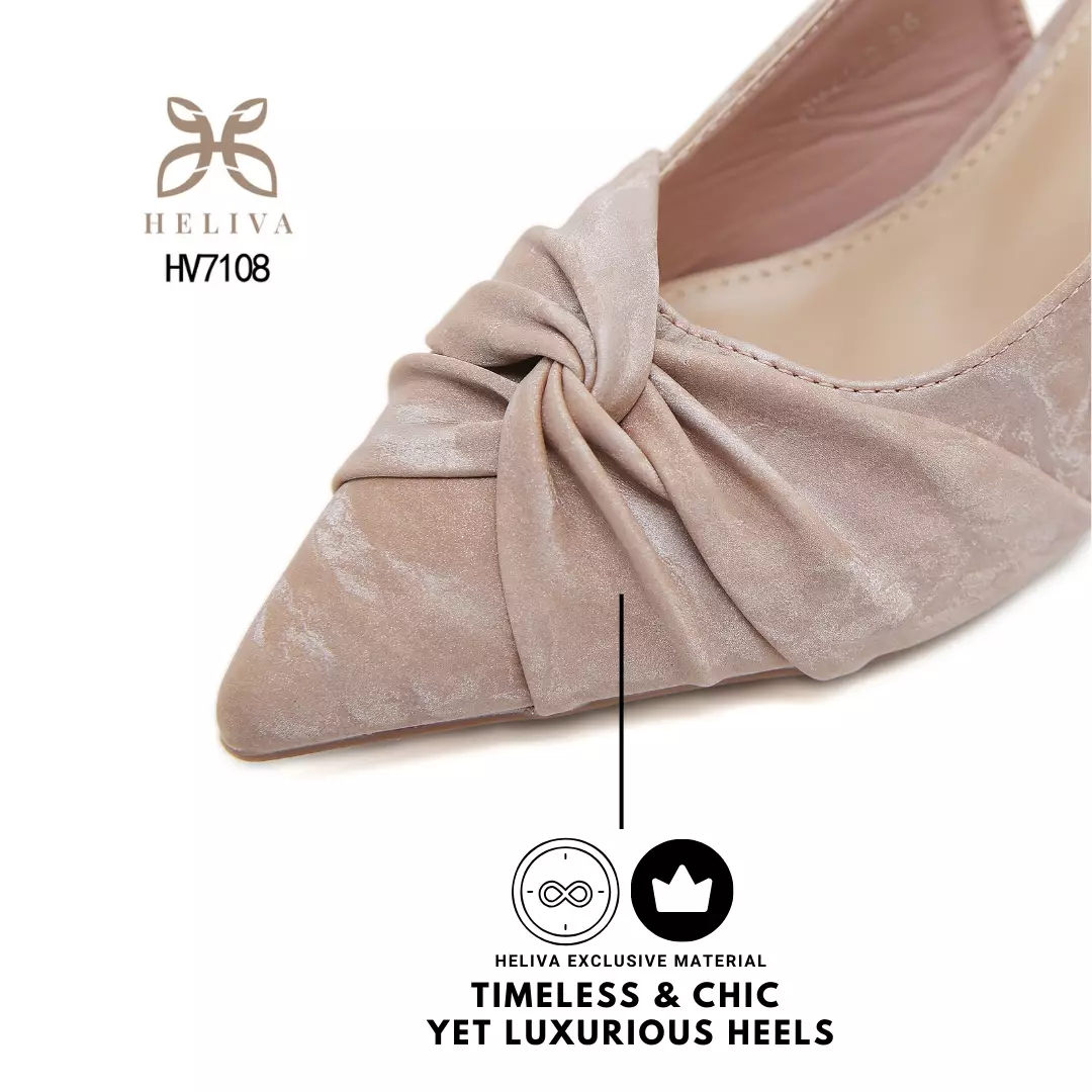 HELIVA SABRINA Sophisticated 7cm Heels in Luxe Satin with Refined Pointed Toe HV7108
