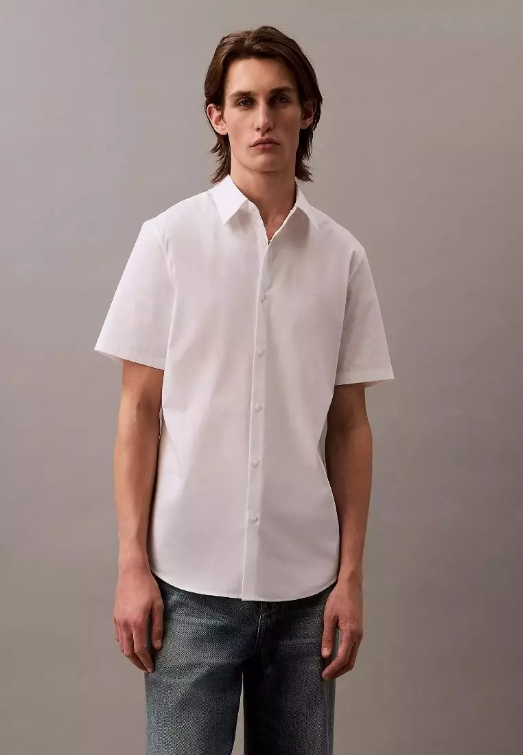 CKJ Woven Tops White
