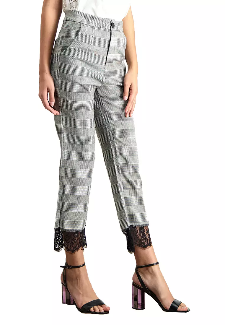 Buy Kashieca High Waist Checkered Pants 2024 Online ZALORA Philippines